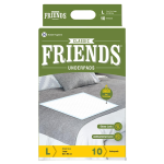 Friends Classic Underpads, Large 60 x 90 cm, Super Absorbent Polymer & Soft Surface, 10s Pack