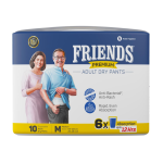 Friends Premium Adult Diapers Pant Style – 10 Count