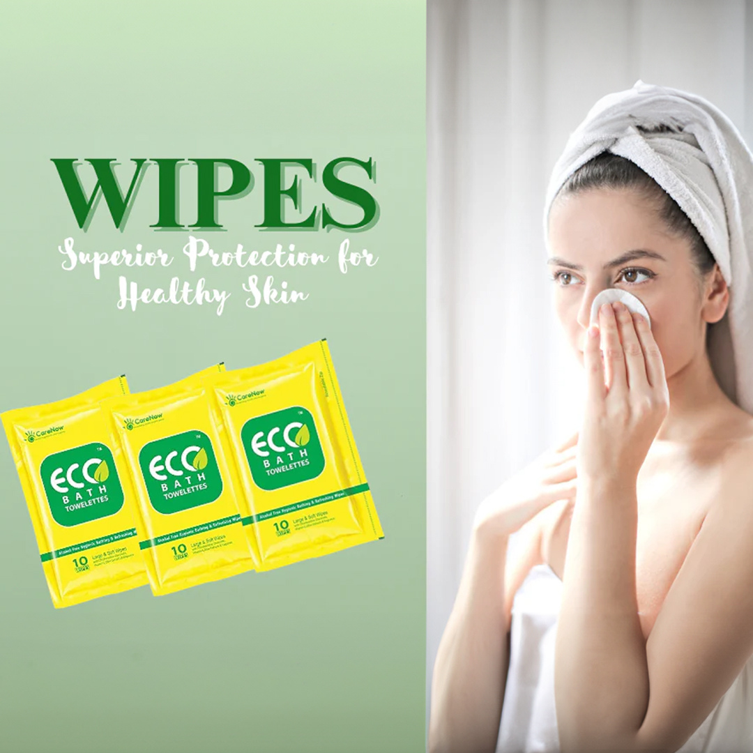 Eco Bath Towelettes - 10 Wipes - Image 2