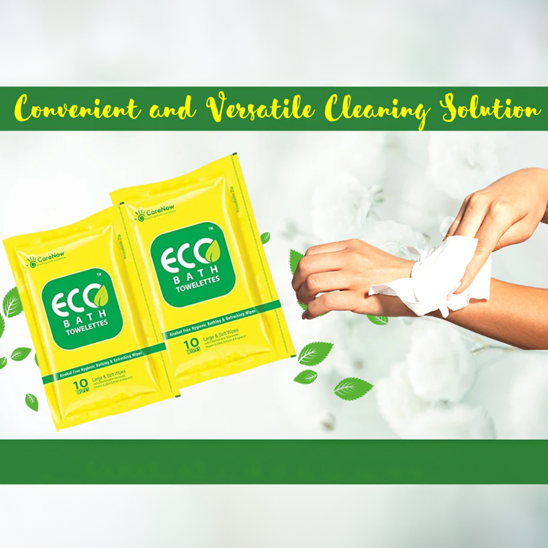 Eco Bath Towelettes - 10 Wipes - Image 4