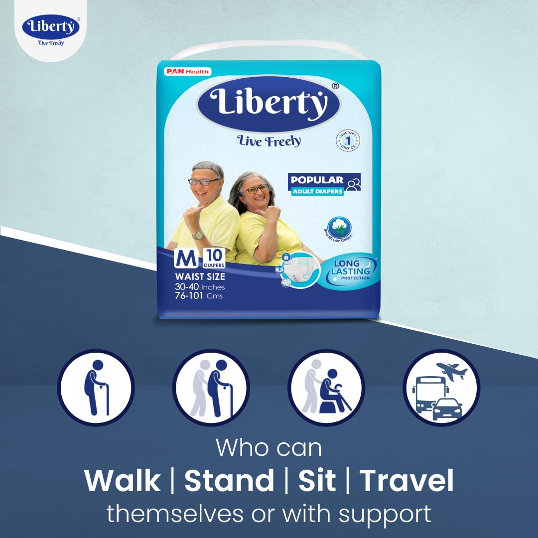 Liberty Eco Adult Diapers Tape Style - 10 counts - Image 4