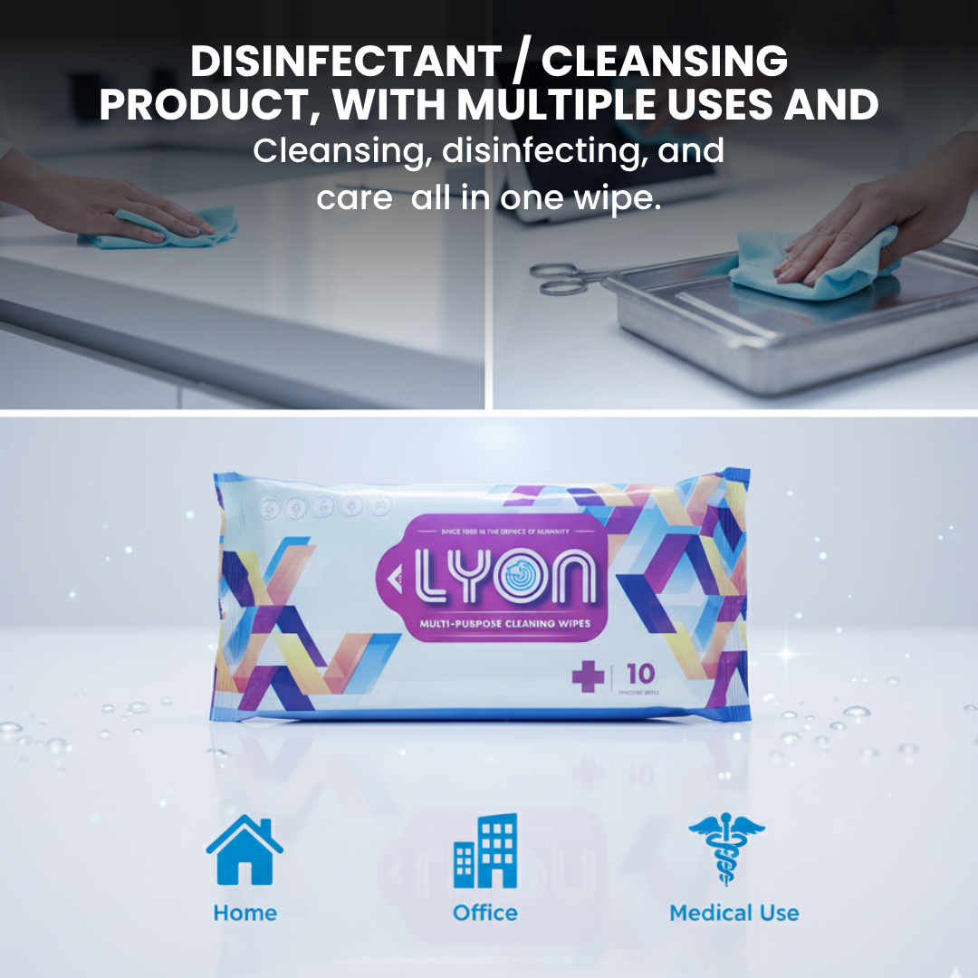 Lyon Multi-Purpose Cleaning Wipes - Image 3