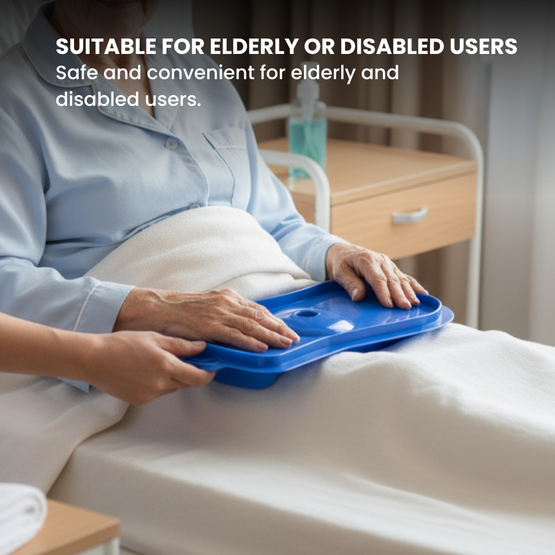 Plastic Bed Pan with Lid/Cover - Image 4