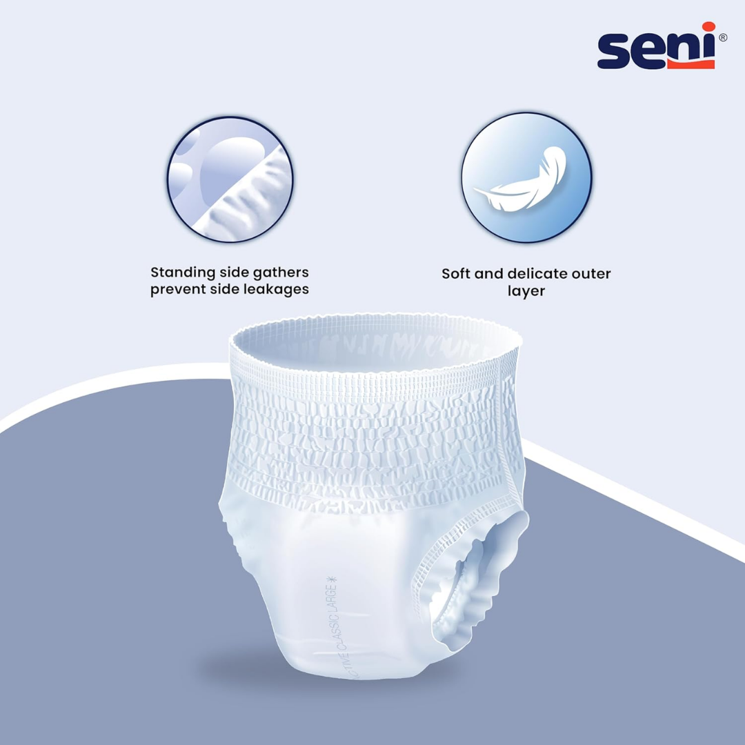 Seni Classic Adult Diaper Pants - 10 Pcs - Image 5