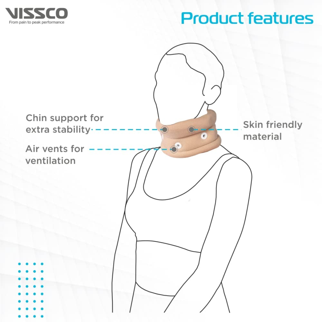 Vissco Cervical Collar With Chin Support - Image 3